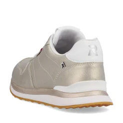 New Women'S Sneaker Low Champagne Metallic Ladies Sneakers
