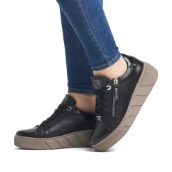 Clearance Women'S Sneaker Low Urban Black Ladies Sneakers
