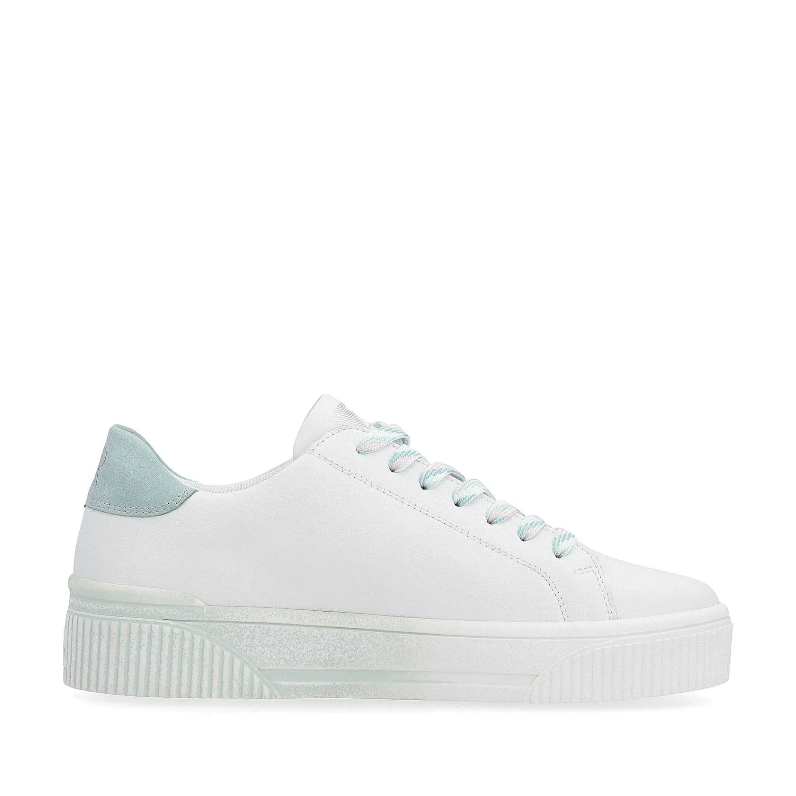 Clearance Women'S Sneaker Low Crystal-White Light-Aqua Ladies Sneakers