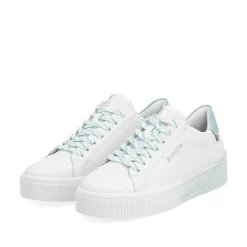 Clearance Women'S Sneaker Low Crystal-White Light-Aqua Ladies Sneakers
