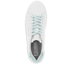 Clearance Women'S Sneaker Low Crystal-White Light-Aqua Ladies Sneakers