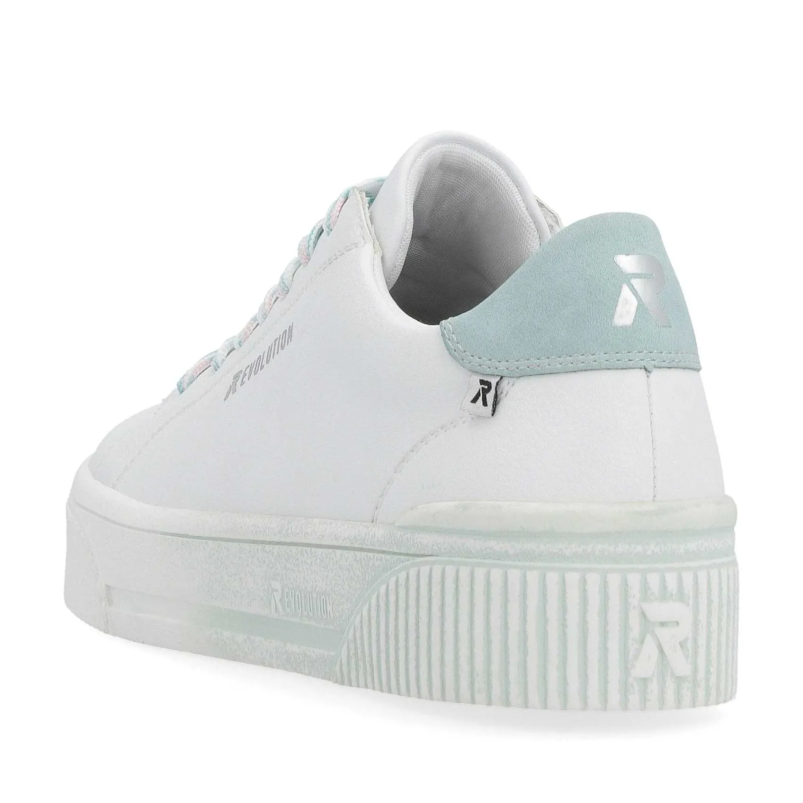 Clearance Women'S Sneaker Low Crystal-White Light-Aqua Ladies Sneakers