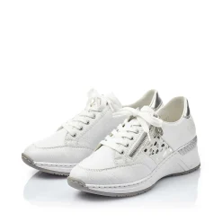 Hot Women'S Sneaker Low Swan White Ladies Sneakers