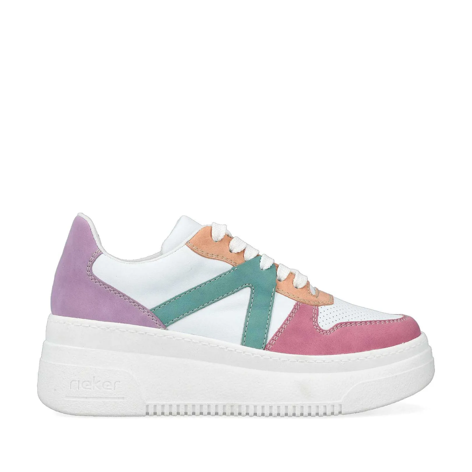 New Women'S Sneaker Low Ice White-Multicolored Ladies Colorful Styles