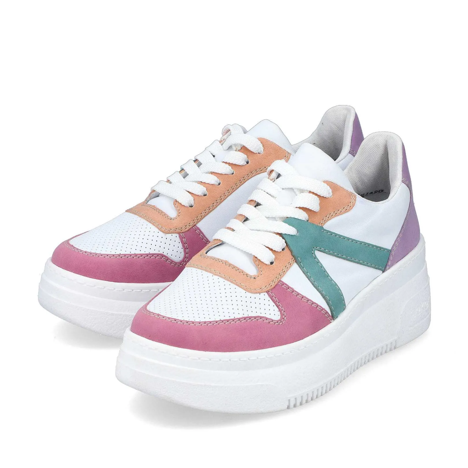 New Women'S Sneaker Low Ice White-Multicolored Ladies Colorful Styles