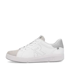 Best Women'S Sneaker Low Swan-White Beige Ladies Sneakers