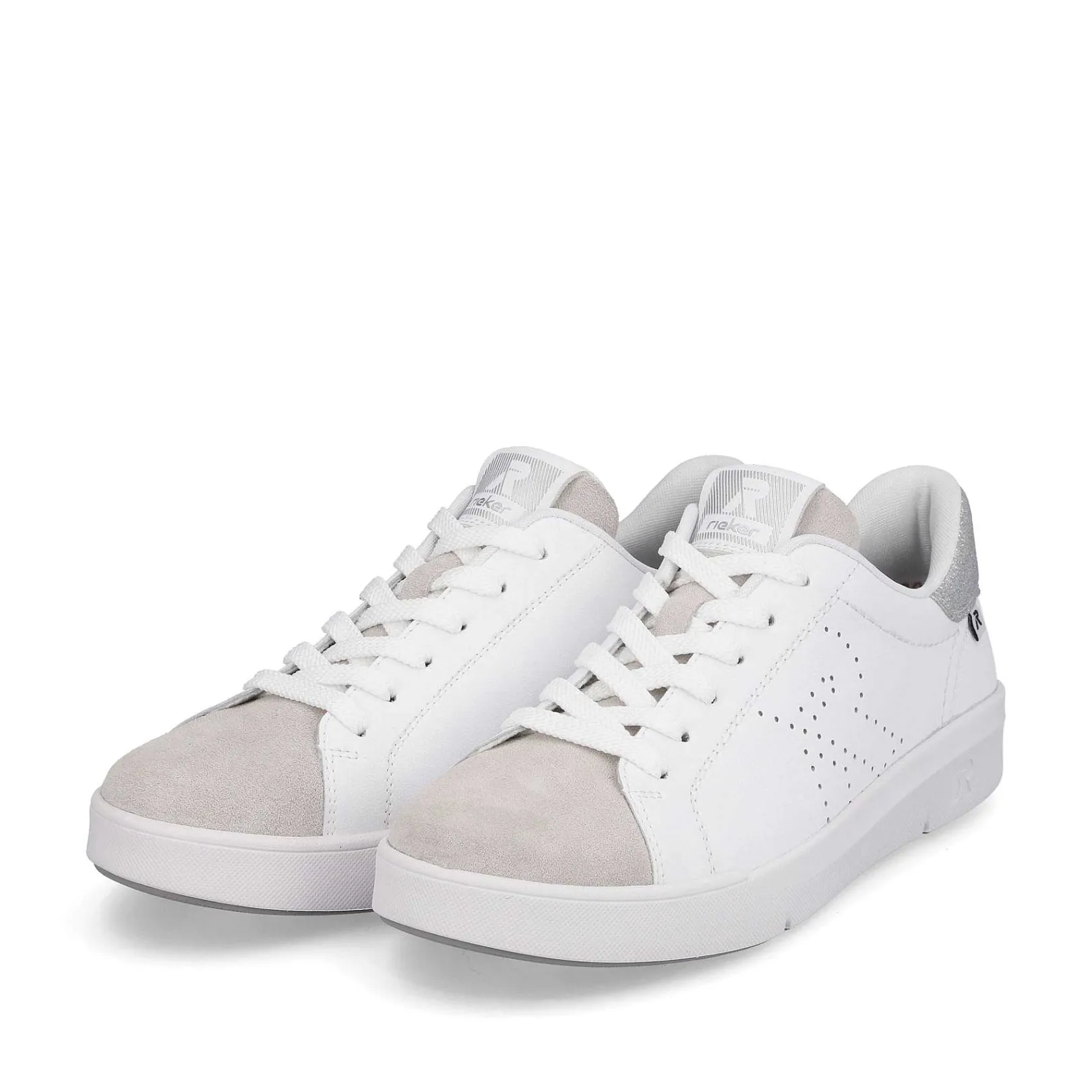 Best Women'S Sneaker Low Swan-White Beige Ladies Sneakers