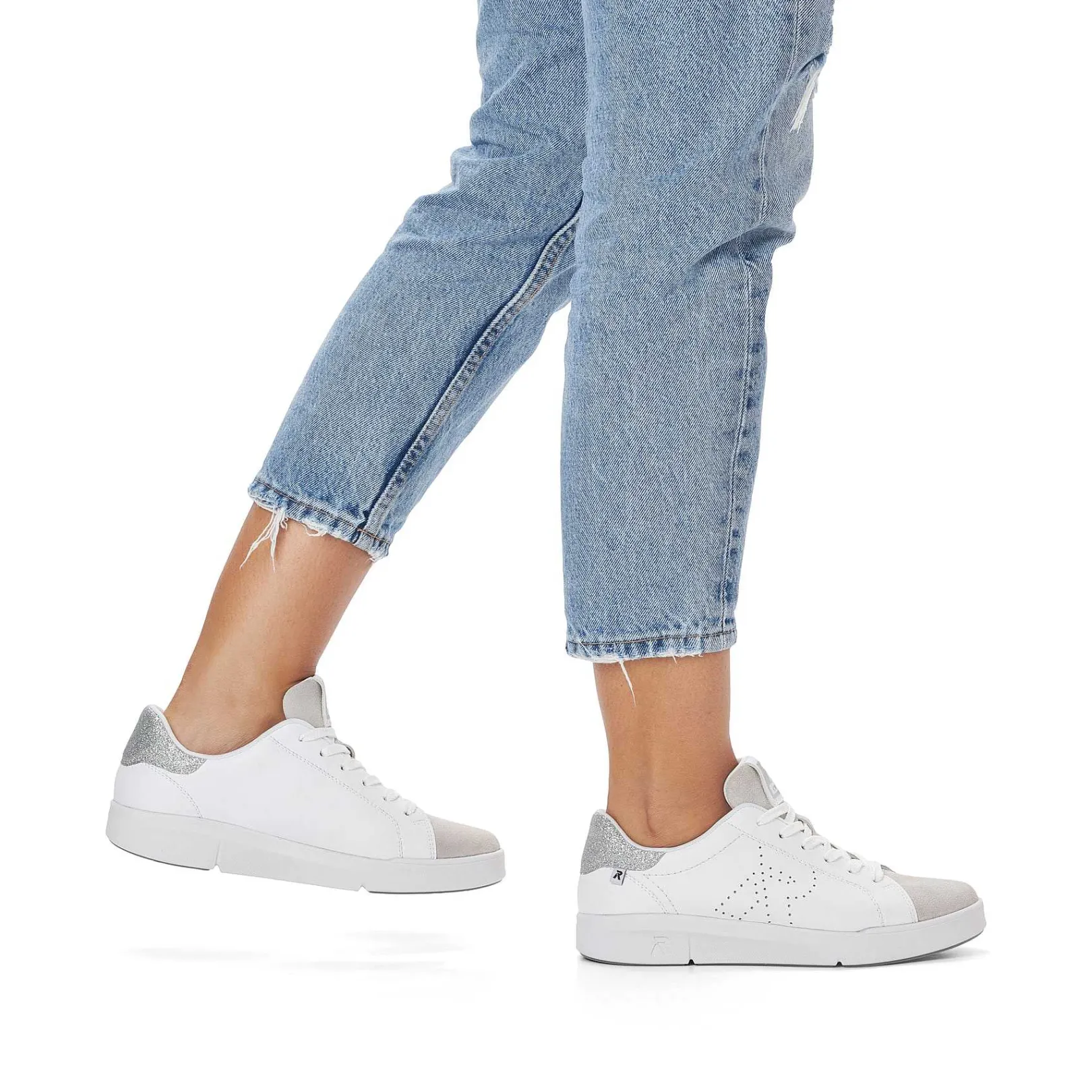 Best Women'S Sneaker Low Swan-White Beige Ladies Sneakers