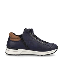 Outlet Women'S Sneaker Low Navy Blue-Brown Ladies Sneakers
