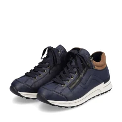 Outlet Women'S Sneaker Low Navy Blue-Brown Ladies Sneakers