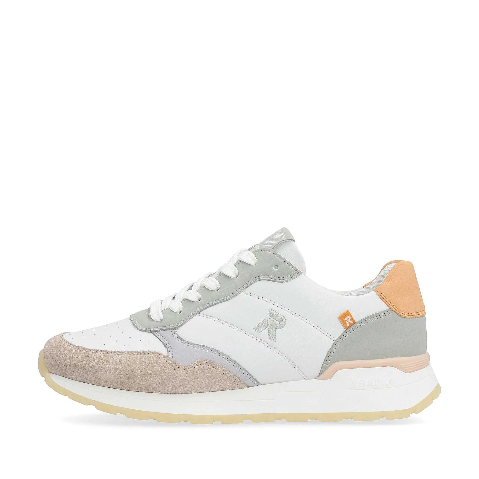 Clearance Women'S Sneaker Low Pearl-White Grey-Green Ladies Sneakers