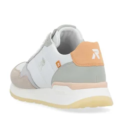 Clearance Women'S Sneaker Low Pearl-White Grey-Green Ladies Sneakers