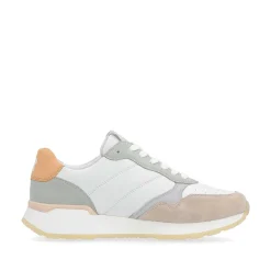 Clearance Women'S Sneaker Low Pearl-White Grey-Green Ladies Sneakers