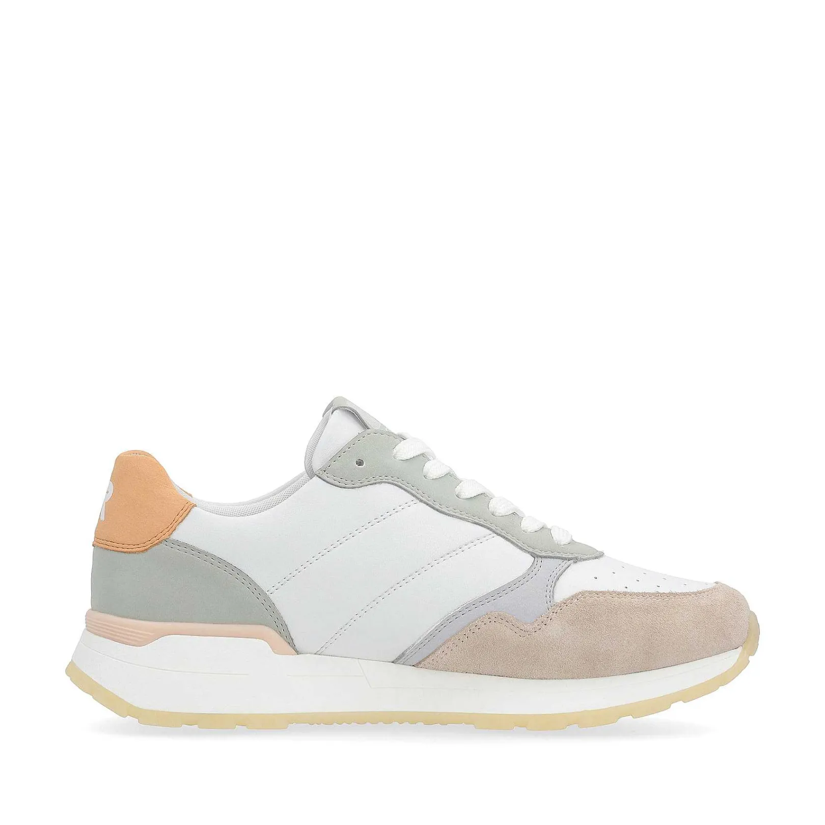Clearance Women'S Sneaker Low Pearl-White Grey-Green Ladies Sneakers