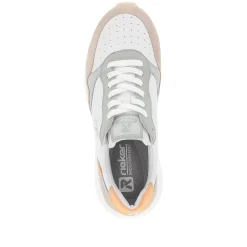 Clearance Women'S Sneaker Low Pearl-White Grey-Green Ladies Sneakers