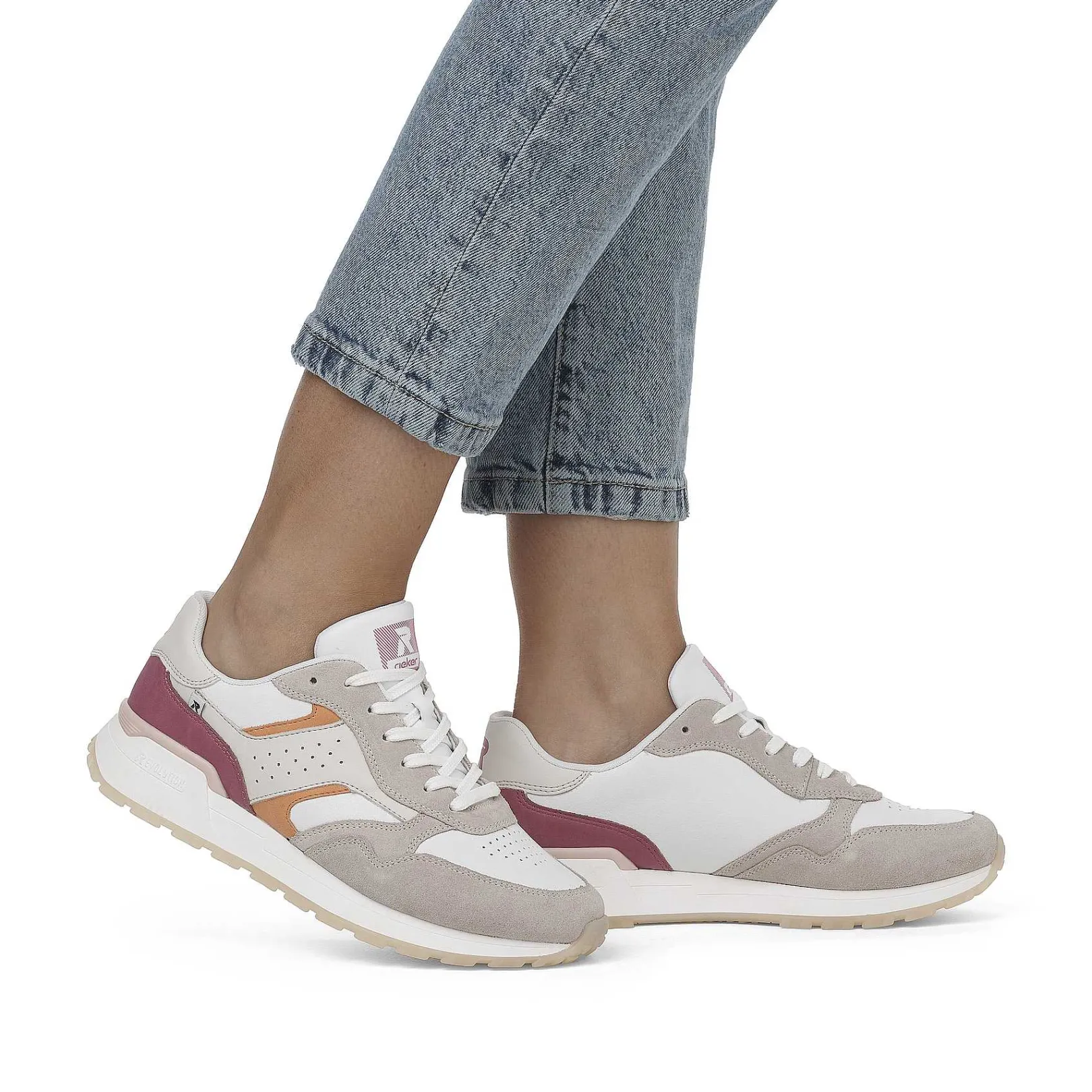 Discount Women'S Sneaker Low Light Beige Fuchsia Apricot Ladies Colorful Styles