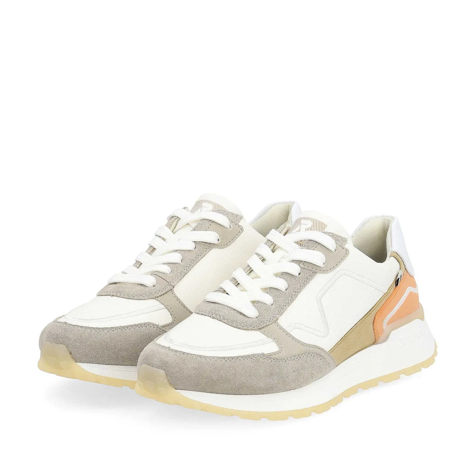 Outlet Women'S Sneaker Low Creamy-White Clay-Beige Ladies Sneakers