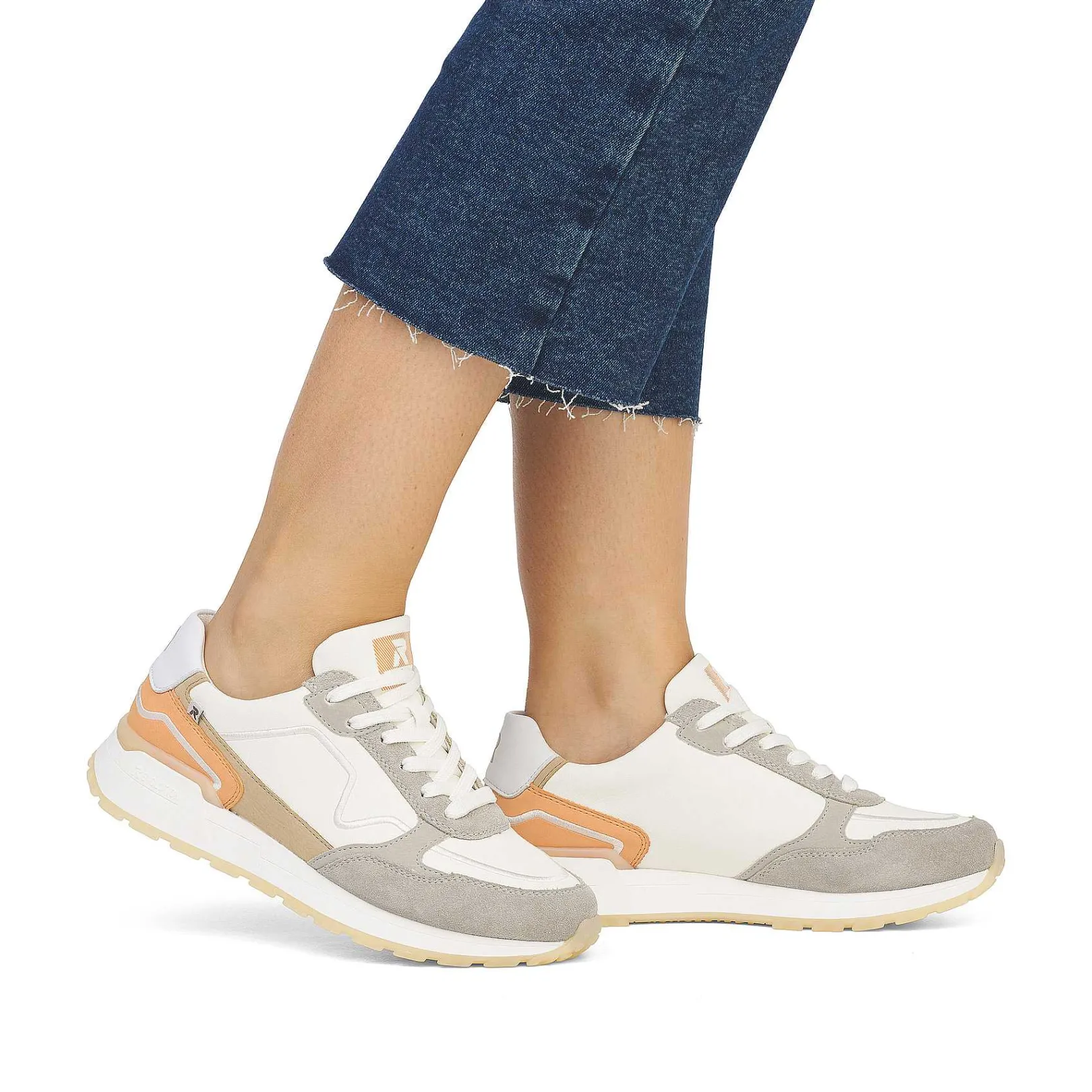 Outlet Women'S Sneaker Low Creamy-White Clay-Beige Ladies Sneakers