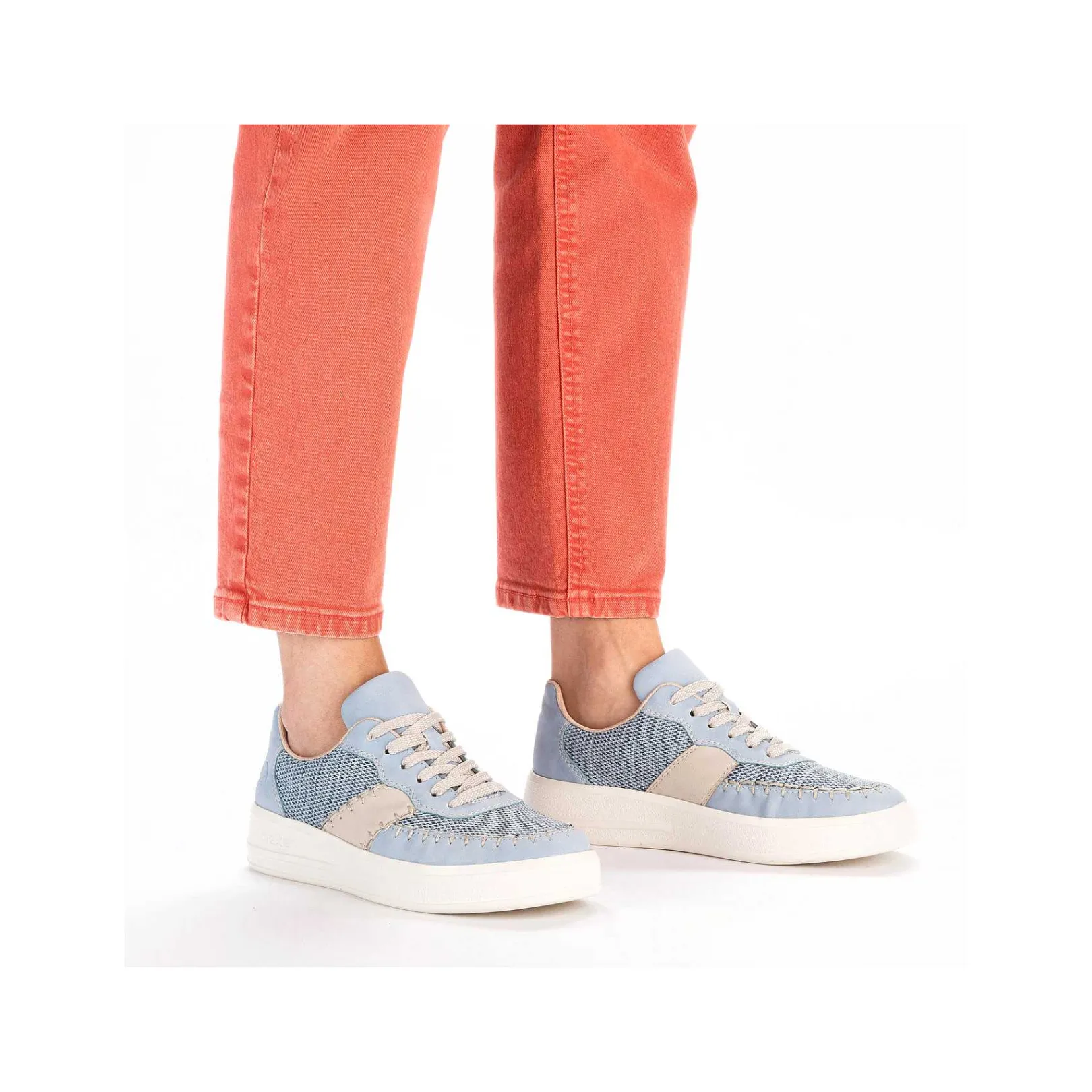 Discount Women'S Sneaker Low Light Blue Ladies Colorful Styles