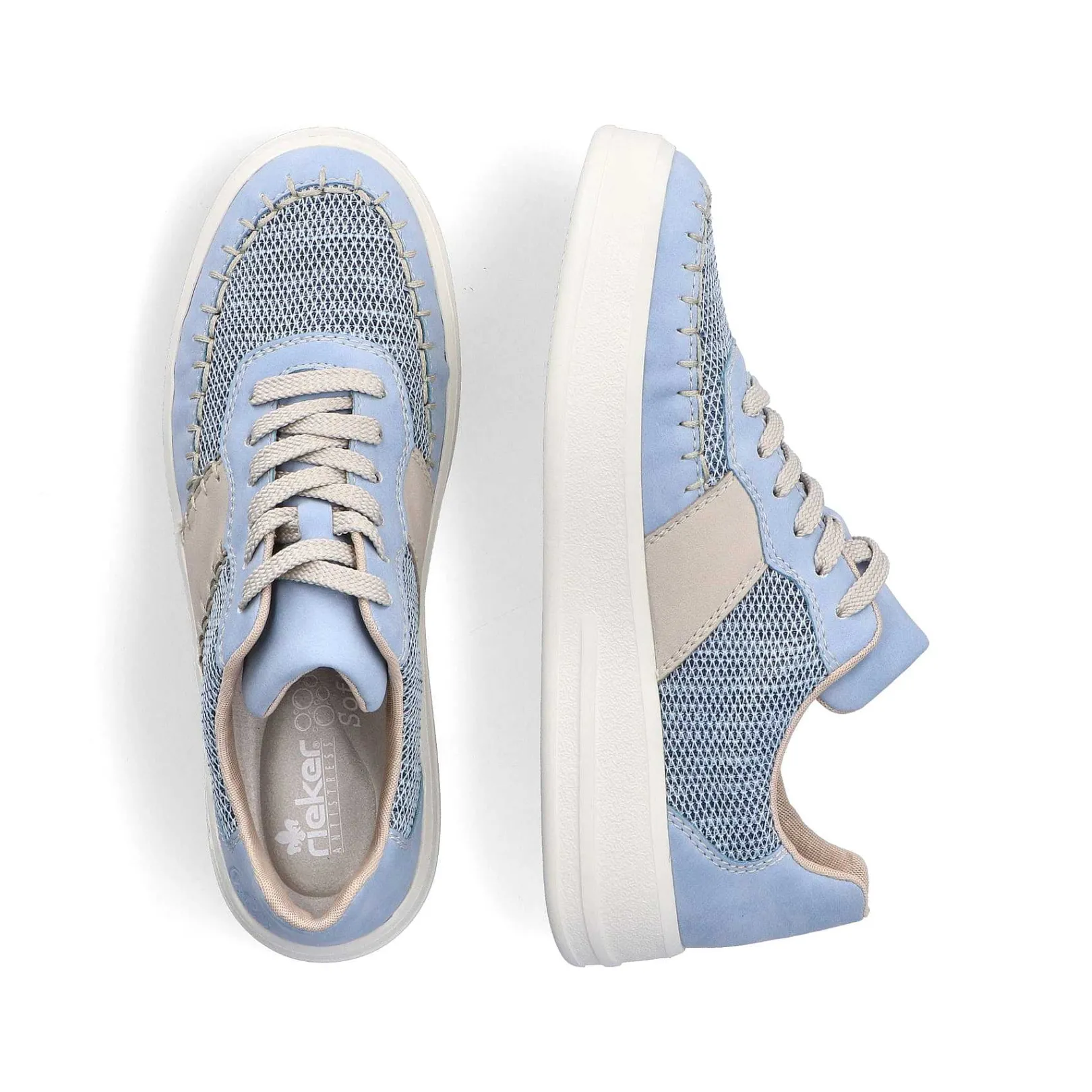 Discount Women'S Sneaker Low Light Blue Ladies Colorful Styles