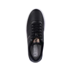 Outlet Women'S Sneaker Low Night Black Ladies Sneakers