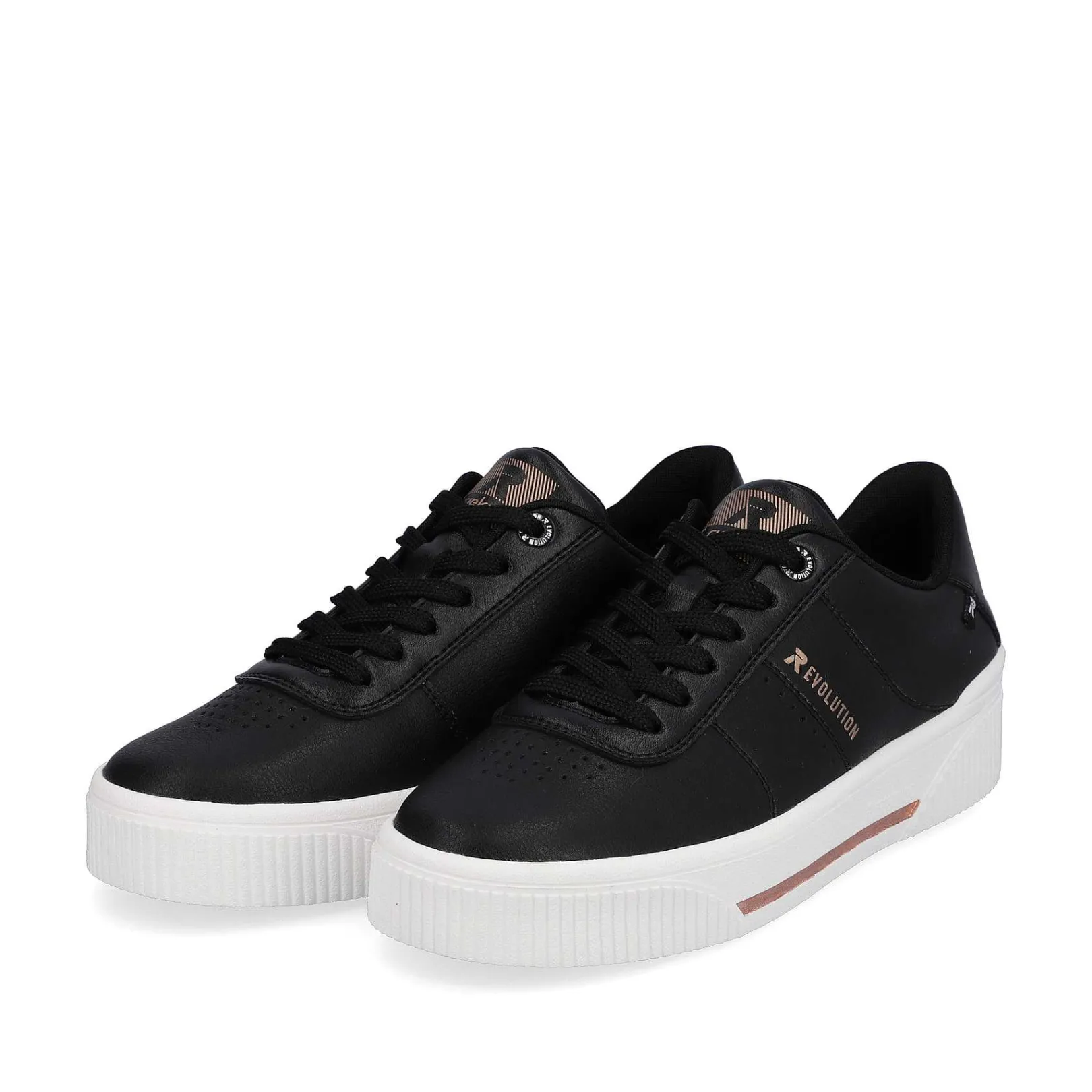Outlet Women'S Sneaker Low Night Black Ladies Sneakers