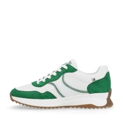 Best Women'S Sneaker Low Clear-White Emerald-Green Ladies Colorful Styles