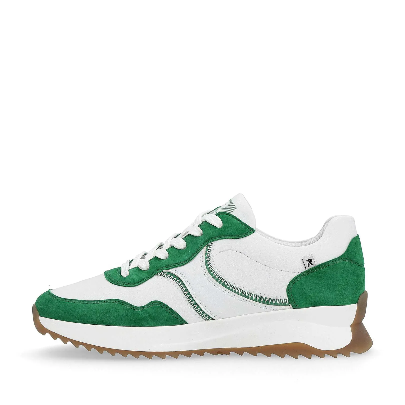 Best Women'S Sneaker Low Clear-White Emerald-Green Ladies Colorful Styles