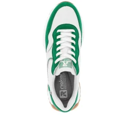 Best Women'S Sneaker Low Clear-White Emerald-Green Ladies Colorful Styles