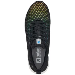 Women'S Sneaker Low Deep Black Rainbow Ladies Sneakers