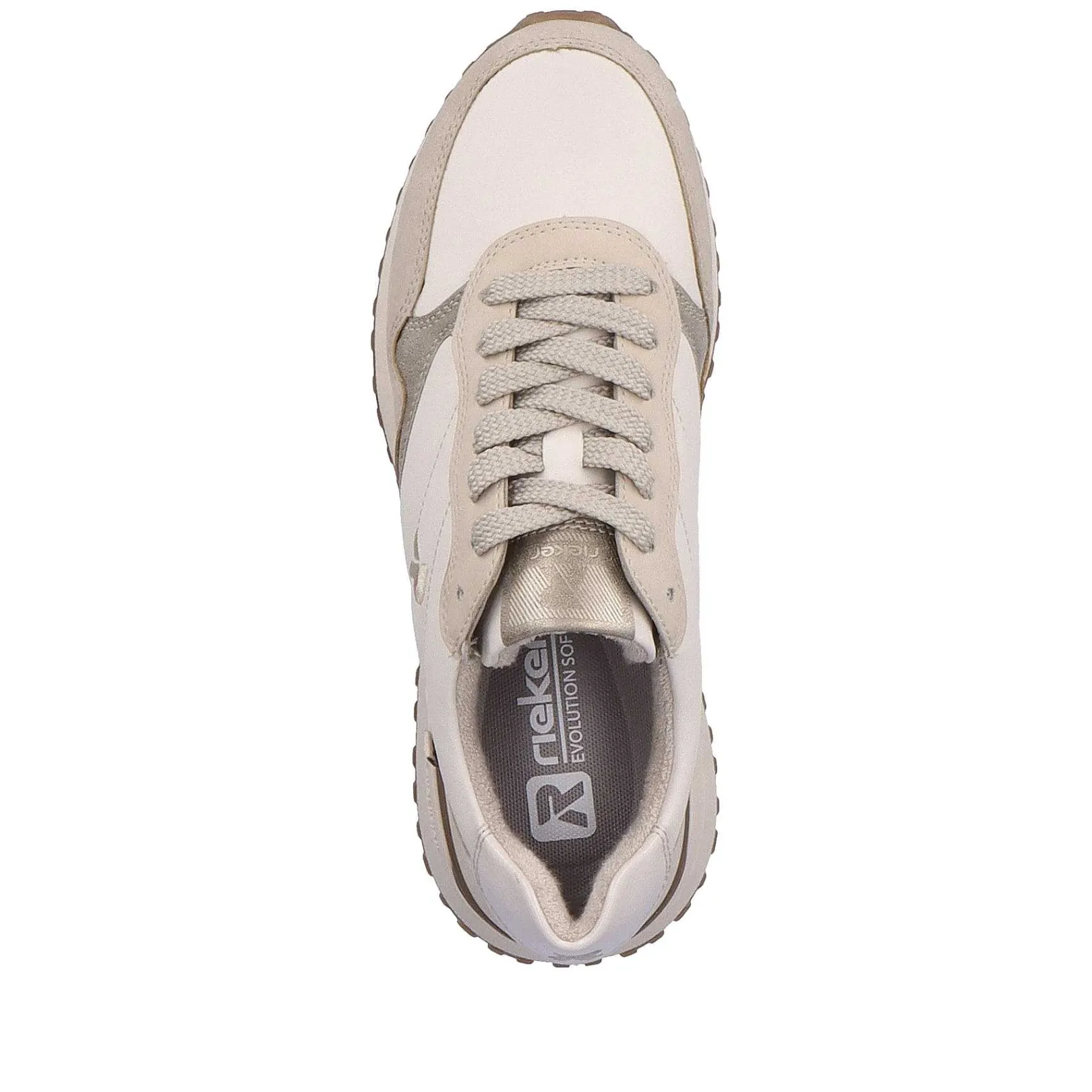 Sale Women'S Sneaker Low Cream-Beige Snow Ladies Sneakers