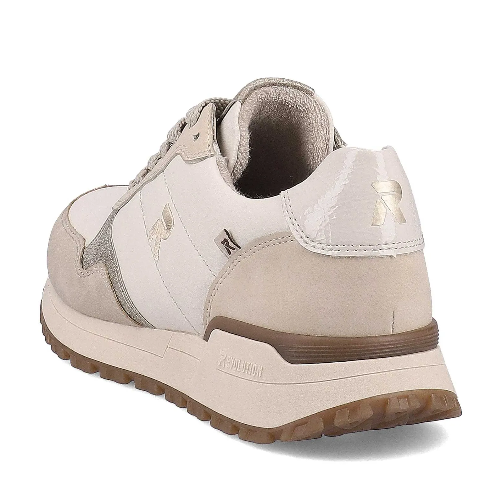 Sale Women'S Sneaker Low Cream-Beige Snow Ladies Sneakers