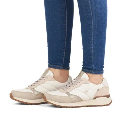 Sale Women'S Sneaker Low Cream-Beige Snow Ladies Sneakers