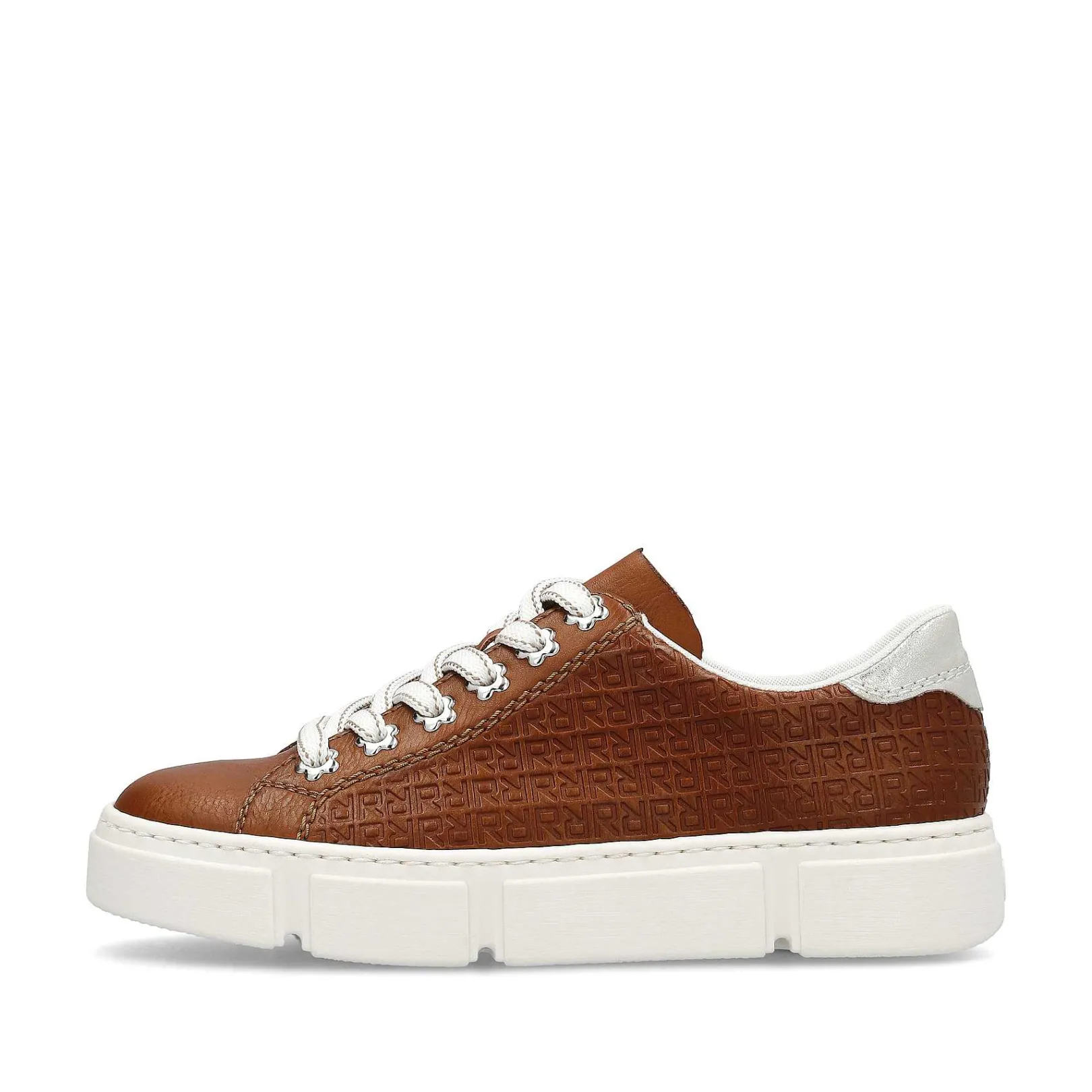 Sale Women'S Sneaker Low Wood Brown Ladies Sneakers