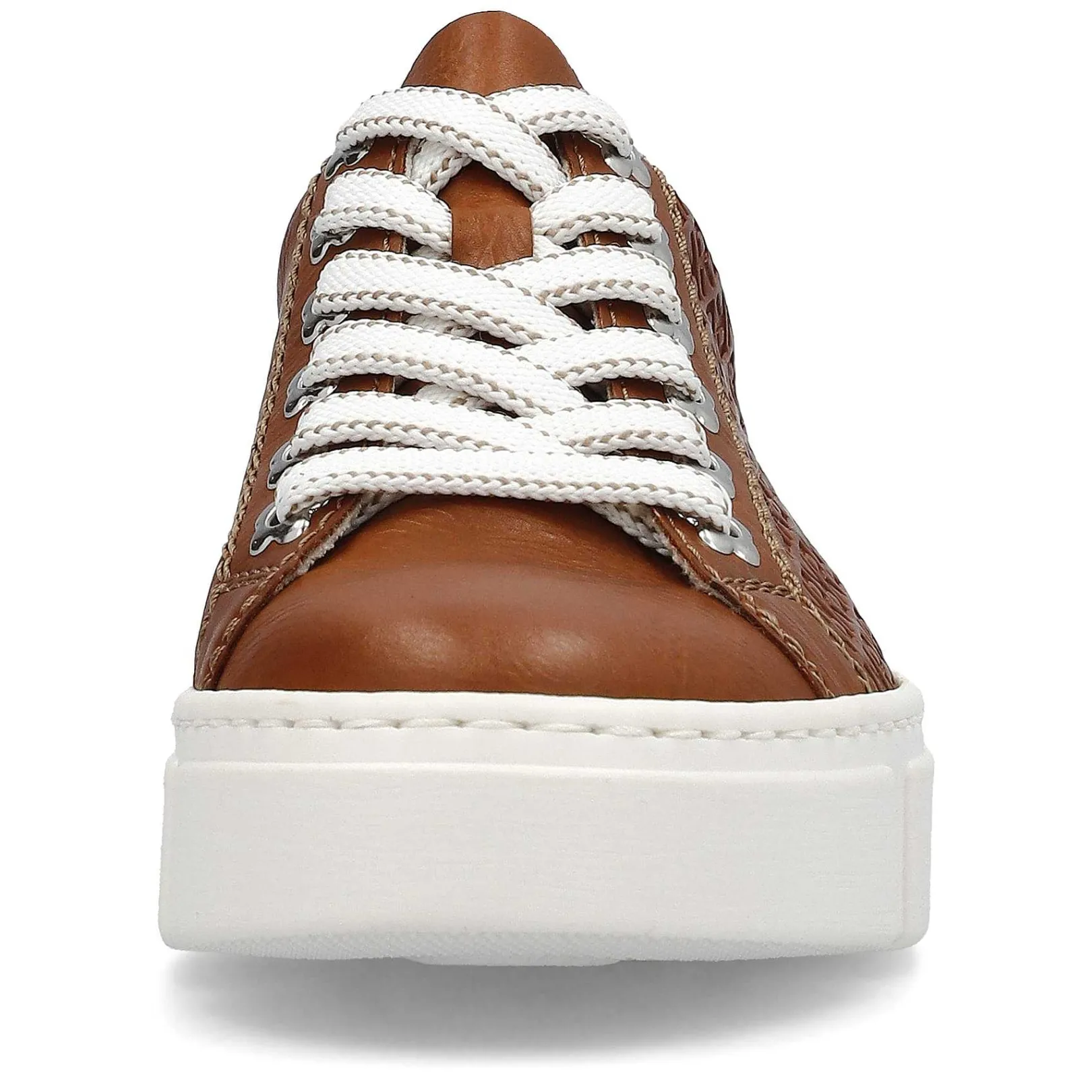 Sale Women'S Sneaker Low Wood Brown Ladies Sneakers