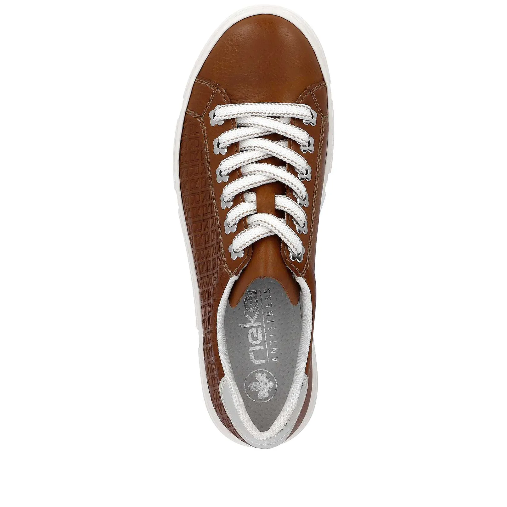 Sale Women'S Sneaker Low Wood Brown Ladies Sneakers