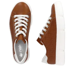 Sale Women'S Sneaker Low Wood Brown Ladies Sneakers
