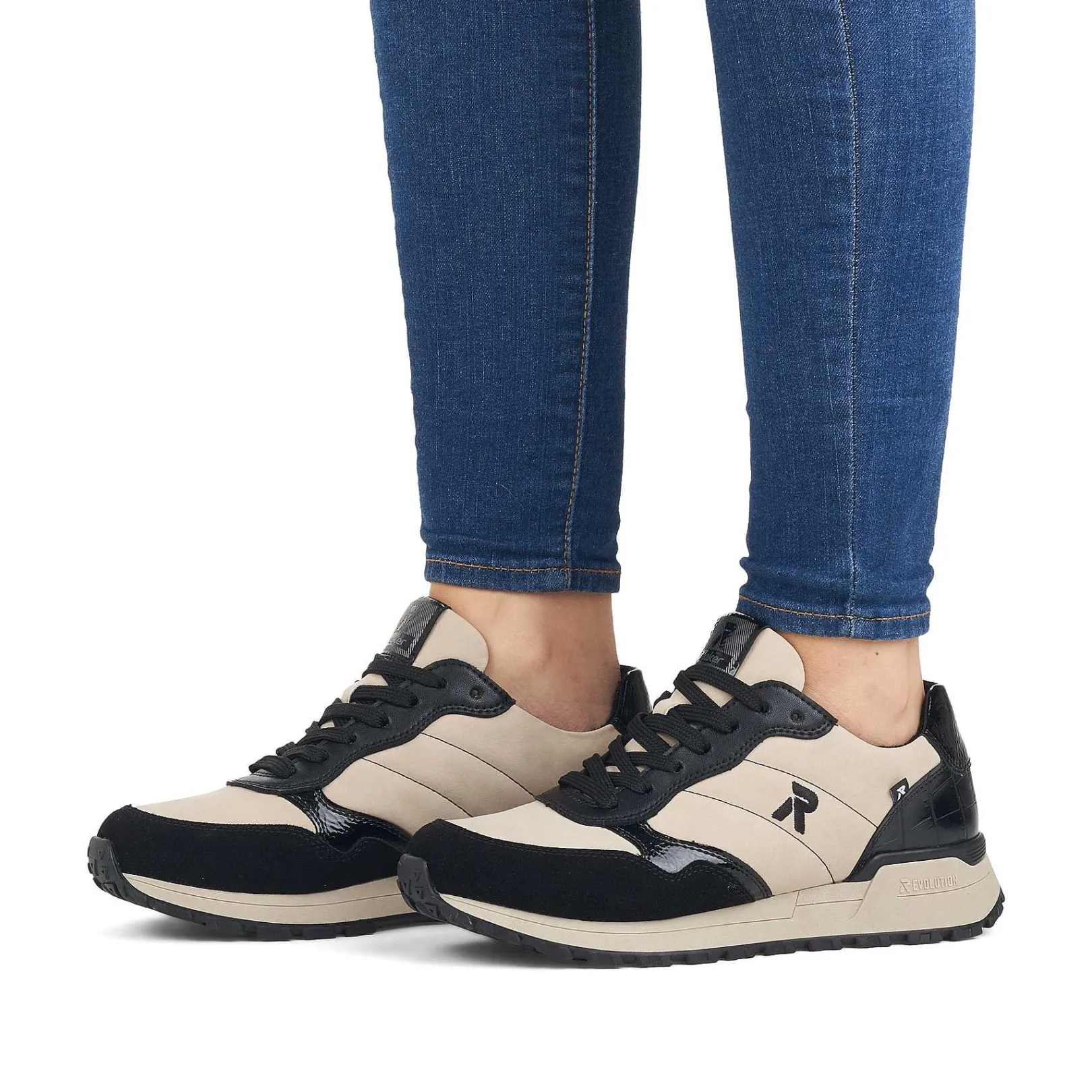 Sale Women'S Sneaker Low Linen Graphite Ladies Sneakers