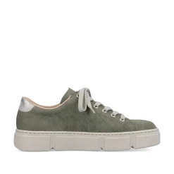 Best Women'S Sneaker Low Olive Green-Sand Beige Ladies Sneakers