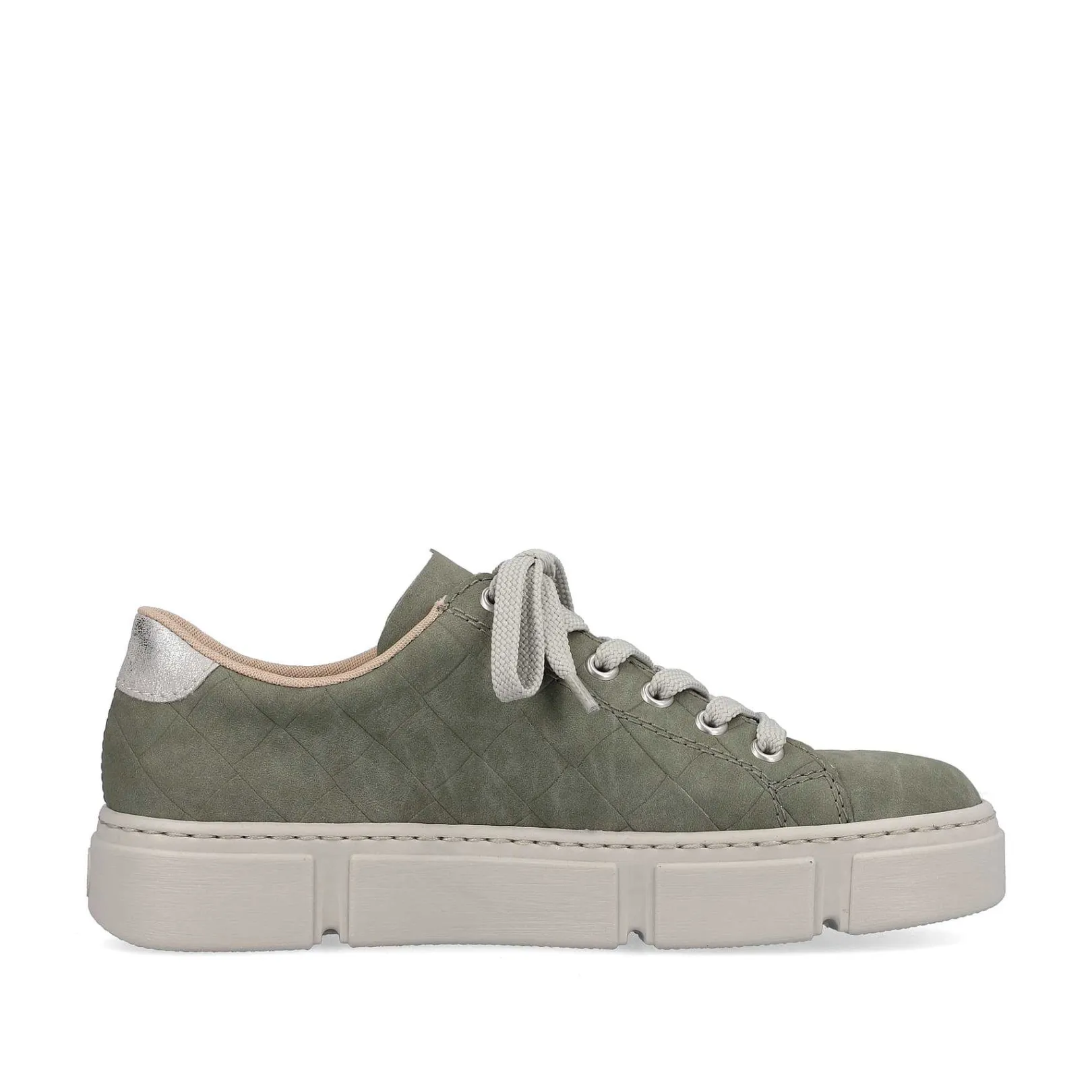 Best Women'S Sneaker Low Olive Green-Sand Beige Ladies Sneakers