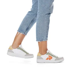 Hot Women'S Sneaker Low Swan-White Arctic-Grey Ladies Sneakers