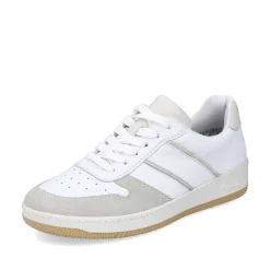 Online Women'S Sneaker Low Swan White Ladies Sneakers