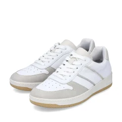 Online Women'S Sneaker Low Swan White Ladies Sneakers