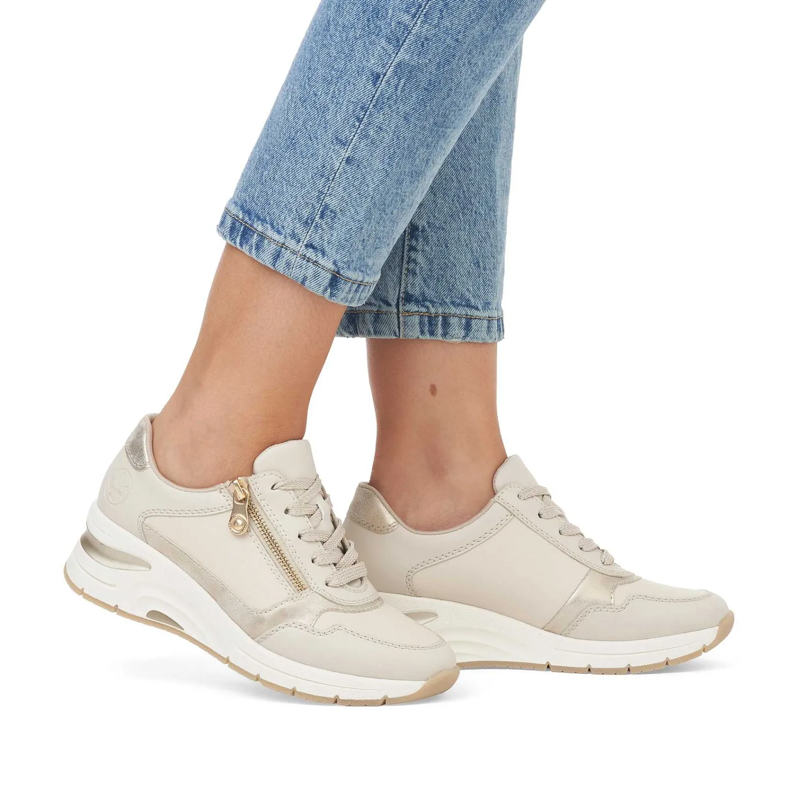 Women'S Sneaker Low Light Beige Ladies Sneakers
