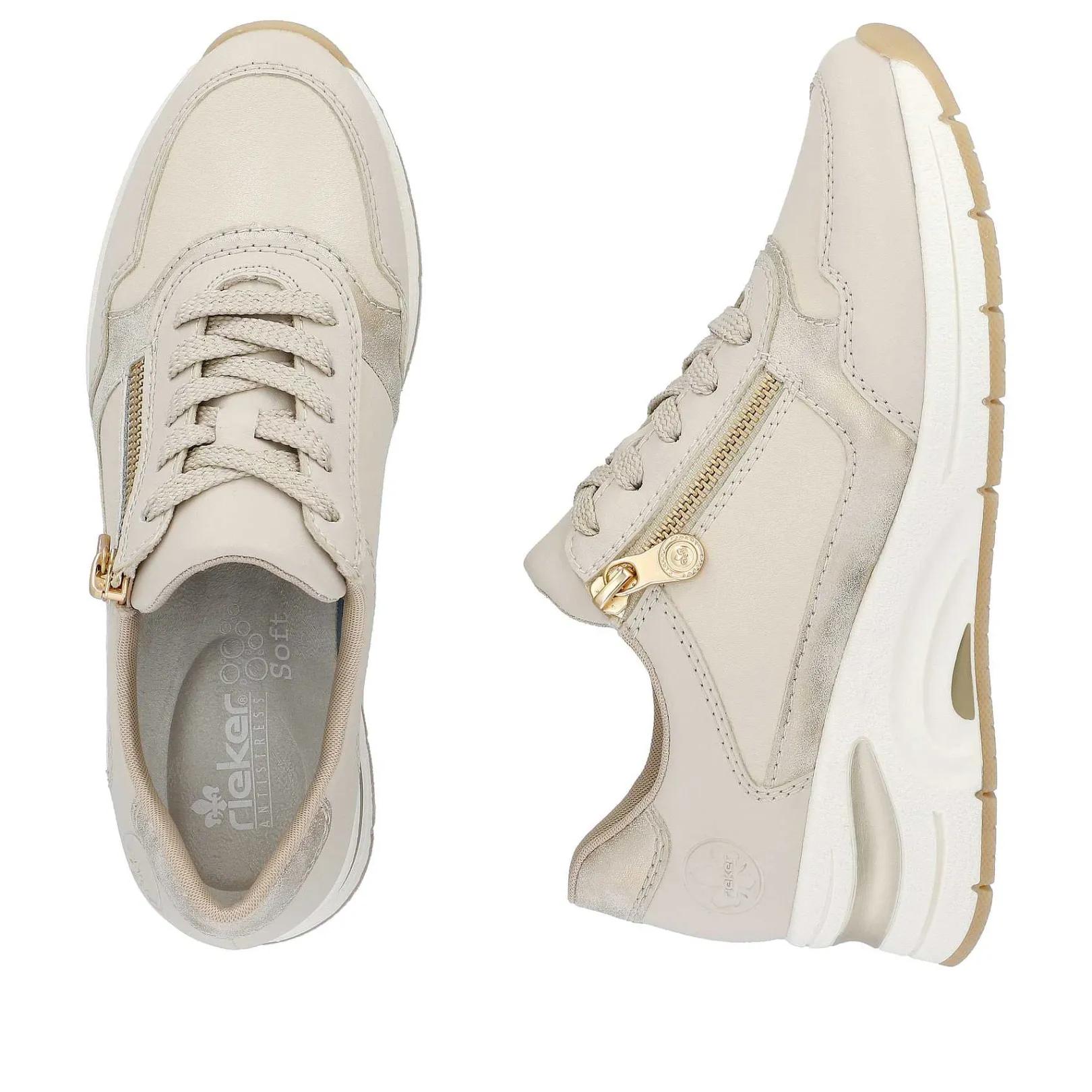 Women'S Sneaker Low Light Beige Ladies Sneakers