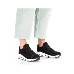 Best Women'S Sneaker Low Deep Black Ladies Vegan