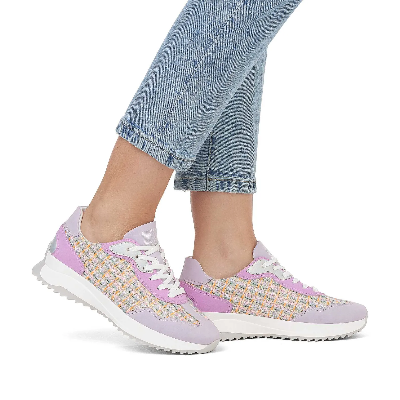 Online Women'S Sneaker Low Lavender Multi Ladies Colorful Styles