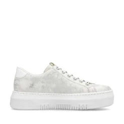 Clearance Women'S Sneaker Low Gray White Ladies Sneakers