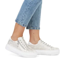 Clearance Women'S Sneaker Low Gray White Ladies Sneakers