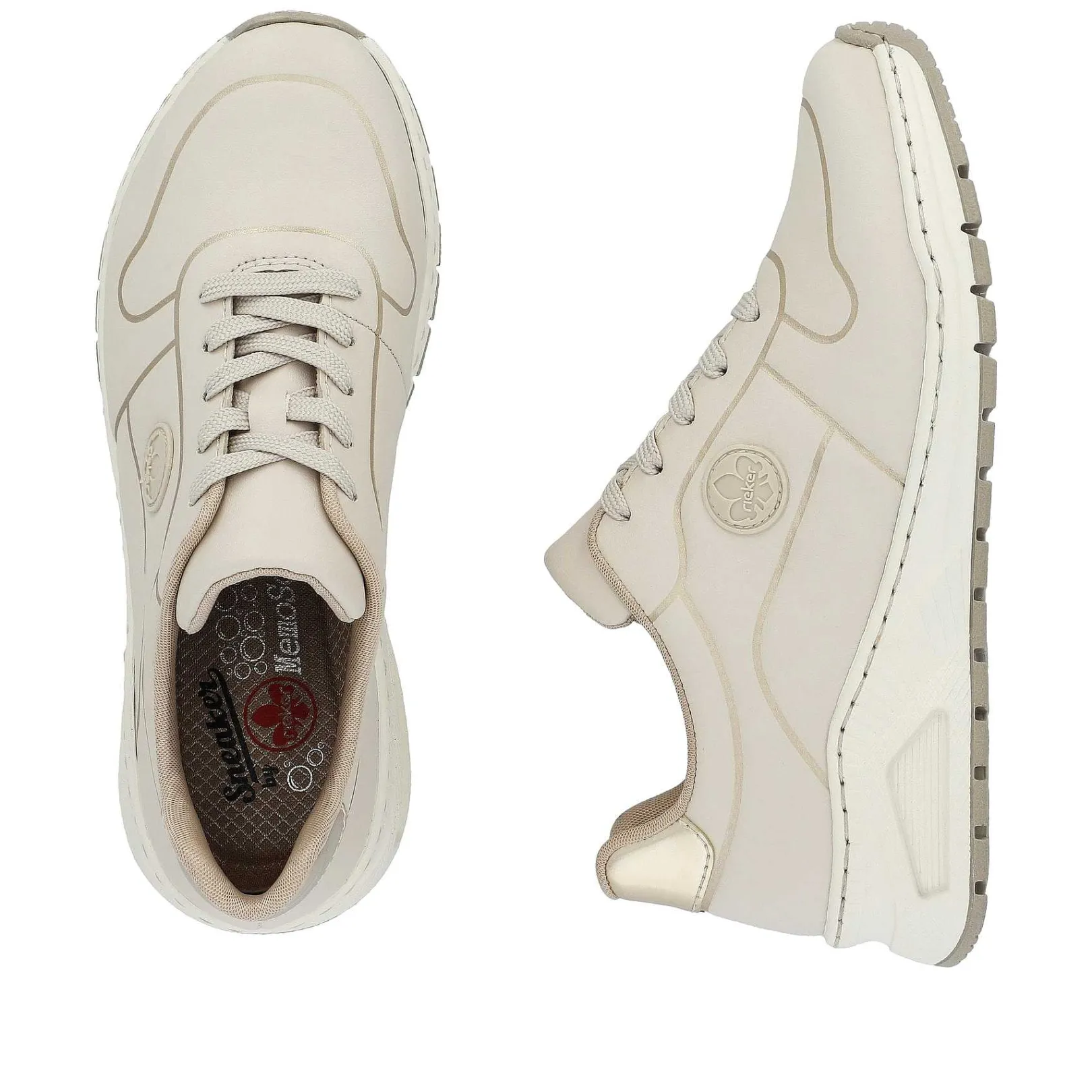 Clearance Women'S Sneaker Low Light Beige Ladies Sneakers